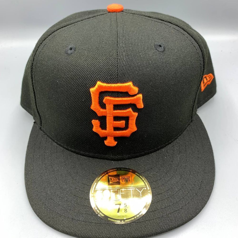 San Francisco Giants Hat Men 7 5/8 Black 59Fifty New Era Fitted Cap
